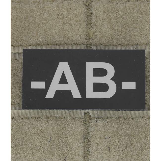 Infrarot-Blutgruppen-Patch AB- Schwarz - Defcon 5