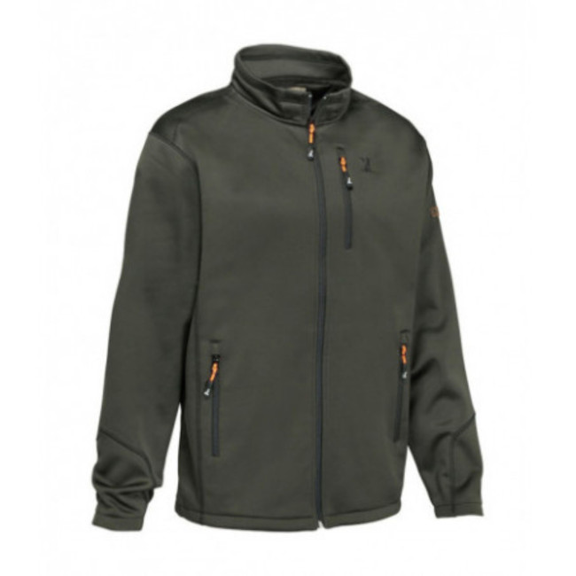 Zip hoodie kind Kaki - Percussion