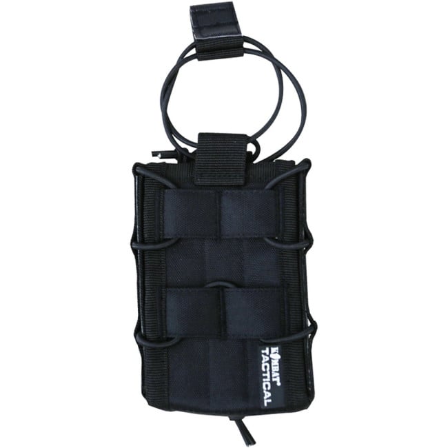 Porte chargeur simple delta Noir - Kombat Tactical Porte chargeur simple delta Noir - Kombat Tactical