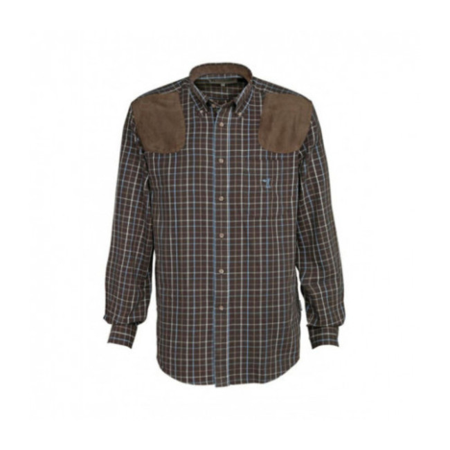 Jachtoverhemd Sologne Bruin - Percussion