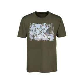 T-Shirt mit Tauben-Siebdruck - Percussion