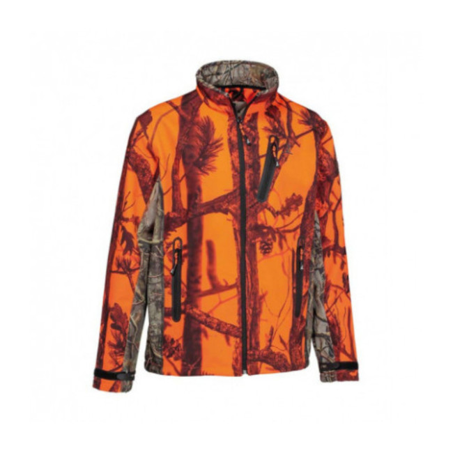 Blouson chasse softshell Ghostcamo Blaze&Black - Percussion