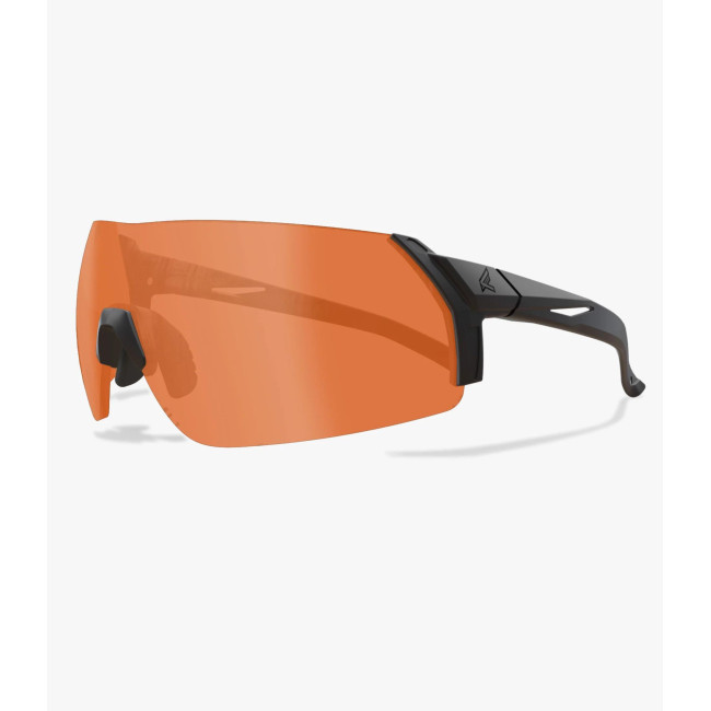Ballistische Brille Urgent Fury mit schwarzem Gestell und orangefarbenen Gläsern - Edge Tactical