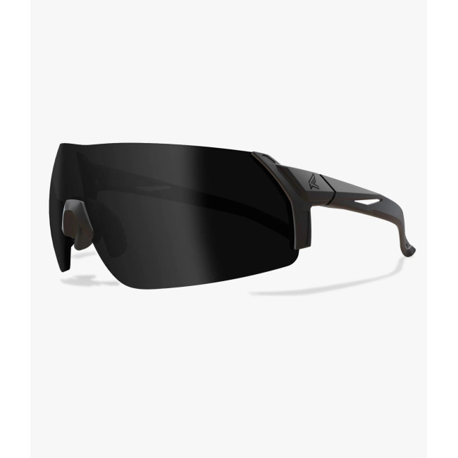 Lunettes balistiques Urgent Fury avec monture noire et verres fumés - Edge Tactical