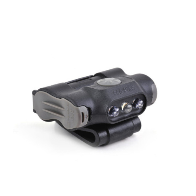 Lampe fixation clip UL12 éclairage blanc et rouge + strobe rouge/bleu 17 lumens - Nextorch