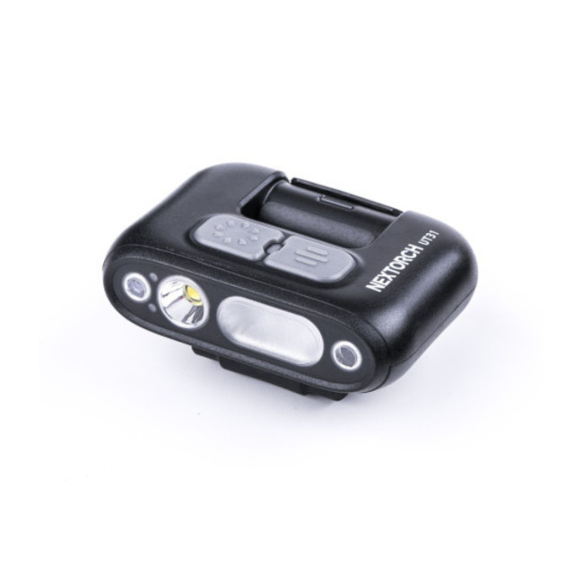Wiederaufladbare Clip-Befestigungslampe UT31 mit weißer und roter Beleuchtung + rot/blauem Stroboskop 220 Lumen - Nextorch