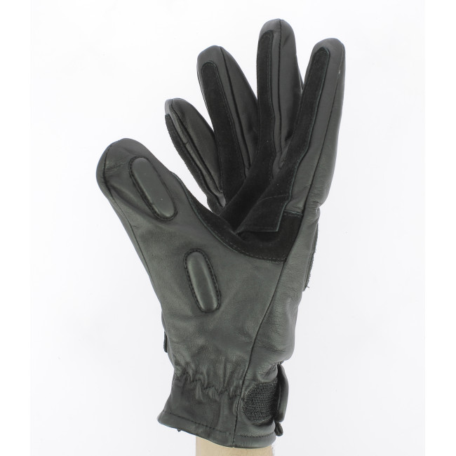 Einsatzhandschuhe aus Leder Schwarz - CityGuard