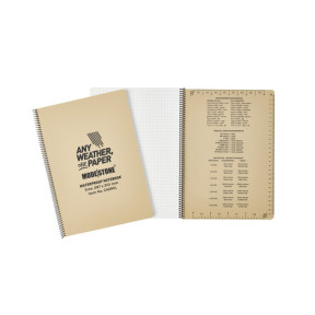 Weerbestendig notitieboek 100 pagina's 210 x 297 cm tan - Modestone