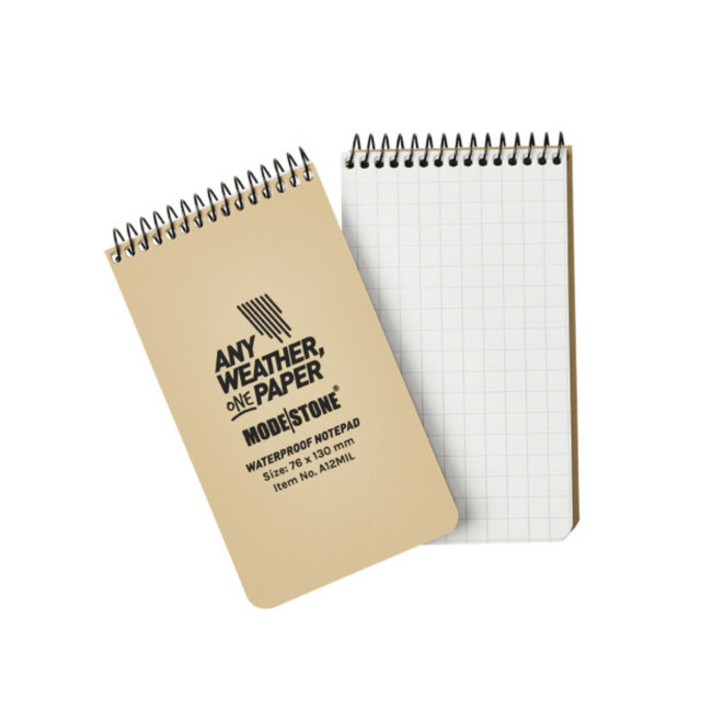 Weerbestendig notitieboek 100 pagina's 76 x 130 cm tan - Modestone