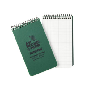 Carnet tout-temps 100 pages 76 x 130 cm vert olive - Modestone