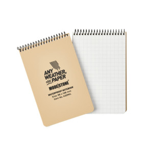 Weerbestendig notitieboek 100 pagina's 96 x 148 cm tan - Modestone