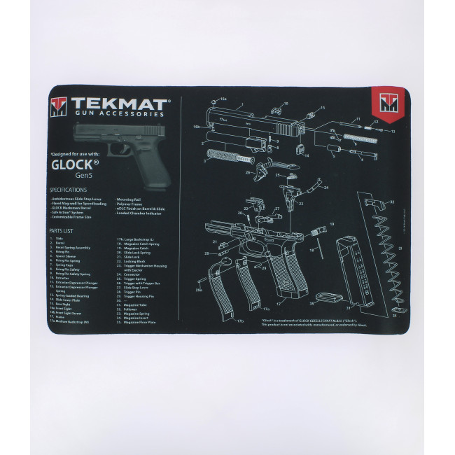 Demontagematje voor glock gen5 - Tekmat