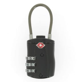 Cadenas à code TSA noir - A10 Equipment