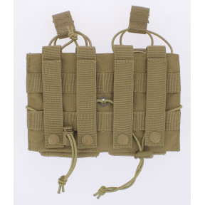 Porte chargeur DOUBLE delta Coyote - Kombat Tactical