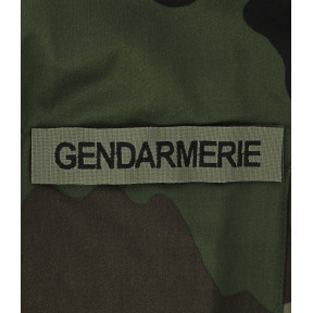Gestickte Namensband Gendarmerie mit Klettverschluss - Olivgrün - DMB Products