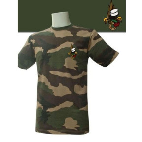TEE SHIRT MANCHES COURTES CAMOUFLAGE BRODE LEGION - Patrol Equipement