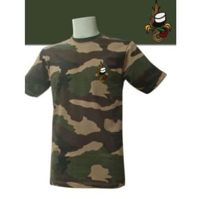 Tee shirt manches courtes camo brode legion - Patrol Equipement