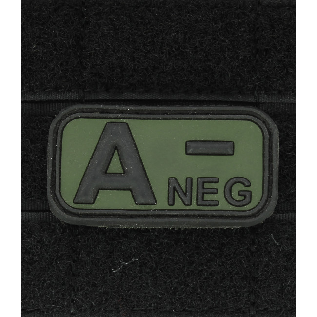 3D PVC bloedgroep patch A- Groen - 101 Inc