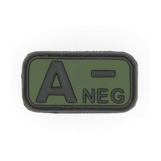3D PVC Blutgruppen-Patch A- Grün - 101 Inc