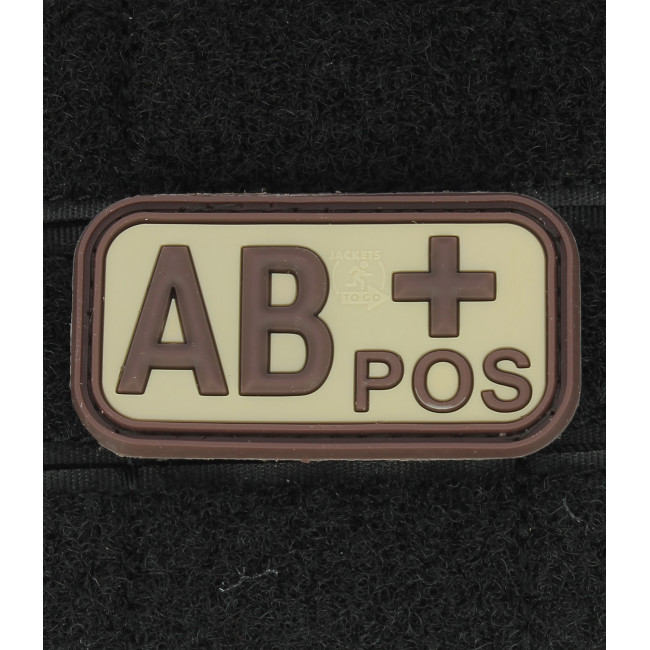 Bloedgroep patch AB+ Coyote - JTG