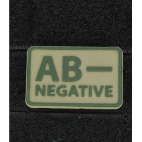 Set van 2 bloedgroep patches AB- Coyote - Helikon