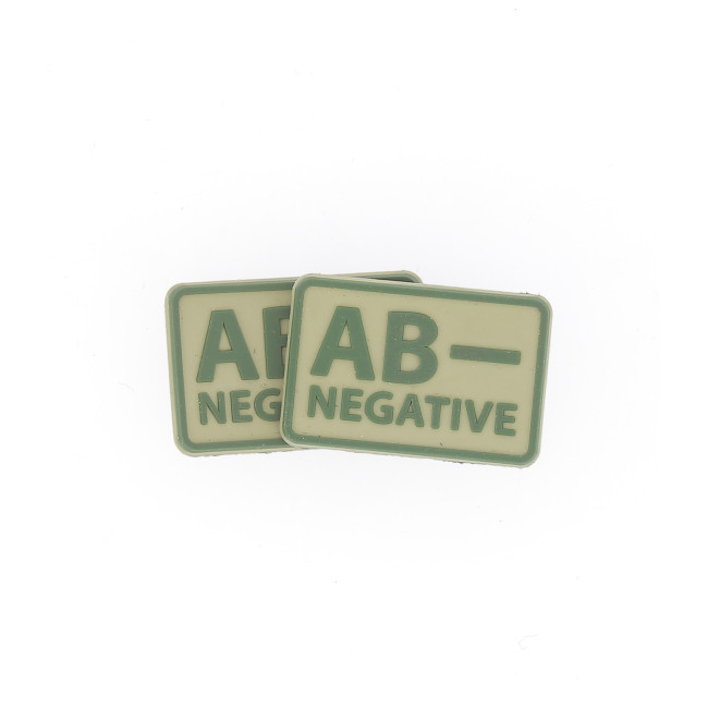 Set van 2 bloedgroep patches AB- Coyote - Helikon