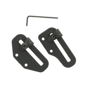 Paar riemgespen lh rubber tech 60 mm breed verstelbaar zwart - Radar
