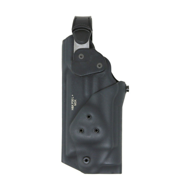 Holster roto hk p30 & lampe m3x rh niv ii kydex noir + deport bas 6500.6106 - Radar