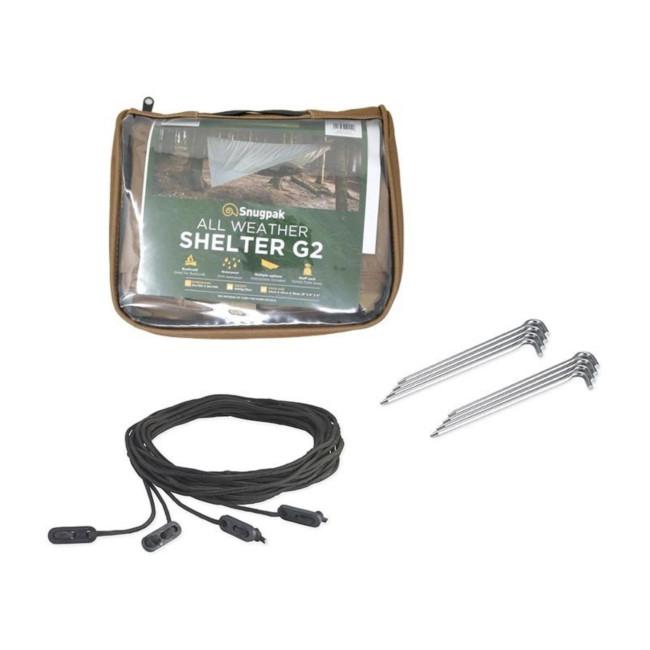 Plandeka na każdą pogodę 3 x 3m coyote - snugpack