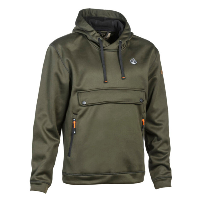 Sweat à Capuche Percussion Vert Kaki Polaire Unisexe Outdoor