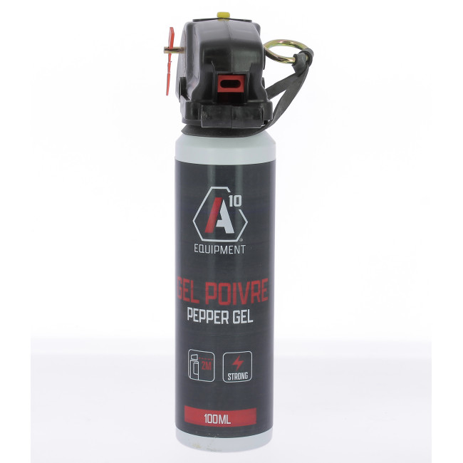 Aerozol łzawiący przeciw agresji żel pieprzowy 100 mL z uchwytem - A10 Equipment