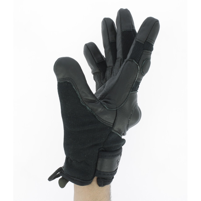 Guanti Antitaglio Vega OG16 In Kevlar Per Polizia E Militare, Taglia XL, Neri, Con Rinforzi E Palmo In Pelle - 2