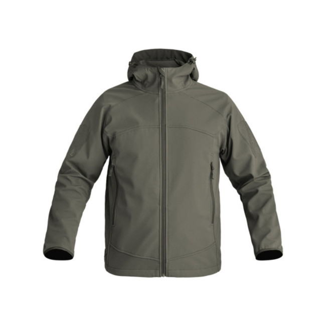 Olivgrüne Instructor Softshell-Jacke - A10 Equipment
