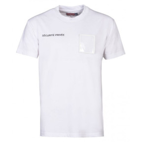 T-shirt Veiligheid Wit met groot matrikelnummer venster - CityGuard