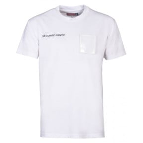 T-shirt Veiligheid Wit met groot matrikelnummer venster - CityGuard