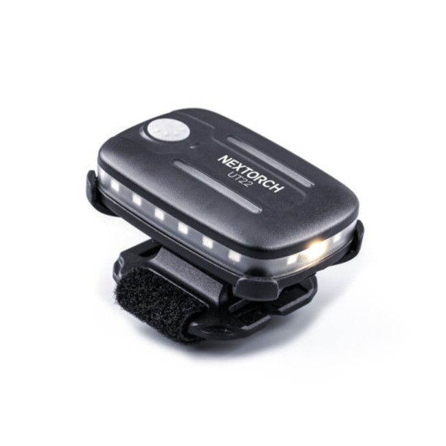 Wiederaufladbare Lampe mit Mehrfachbefestigung UT22 - weißes Licht + rot/blaues Stroboskop - 11 Lumen - Nextorch