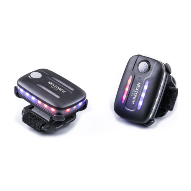 Lampe rechargeable fixations multiples UT22 - éclairage blanc + strobe rouge/bleu - 11 lumens - Nextorch