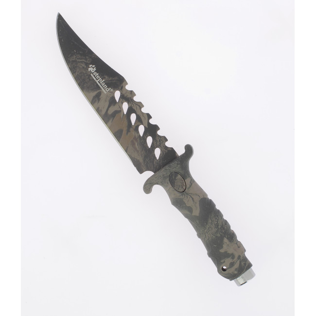 Tarnfarbenes Messer mit feststehender Klinge - Stepland