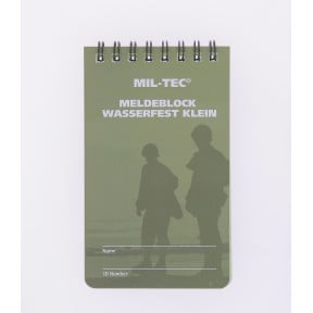 Wasserdichtes Notizbuch kleines Format - Miltec