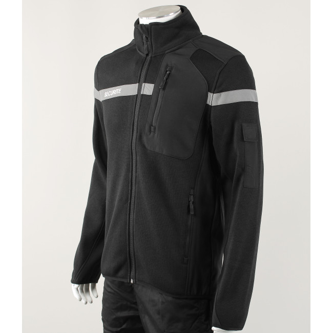 Gilet micro-polaire sécurité Nevada noir - Force Series
