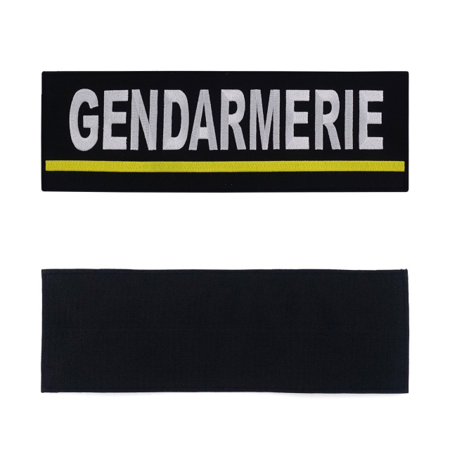 Bandeau d'identification Gendarmerie brodé Jaune - Patrol Equipement