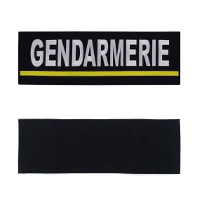 Bandeau d'identification Gendarmerie brodé Jaune - Patrol Equipement