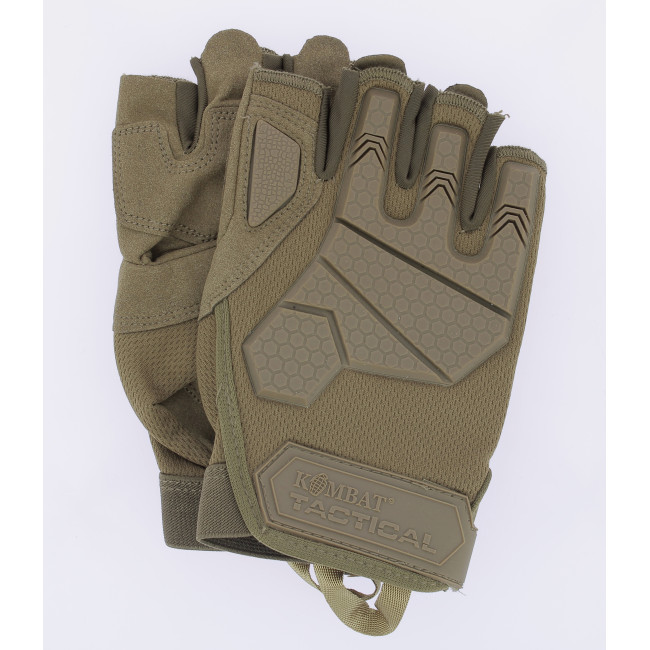 Rękawiczki bez palców Alpha Tactical Coyote - Kombat Tactical