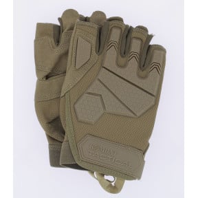 Alpha Tactical Fingerlose Handschuhe Coyote - Kombat Tactical