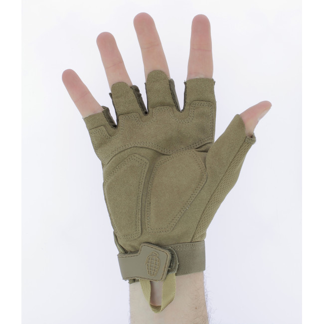 Rękawiczki bez palców Alpha Tactical Coyote - Kombat Tactical