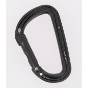 Mousqueton asymétrique ultra-léger Sm'D sans système de verrouillage - Noir - Petzl 