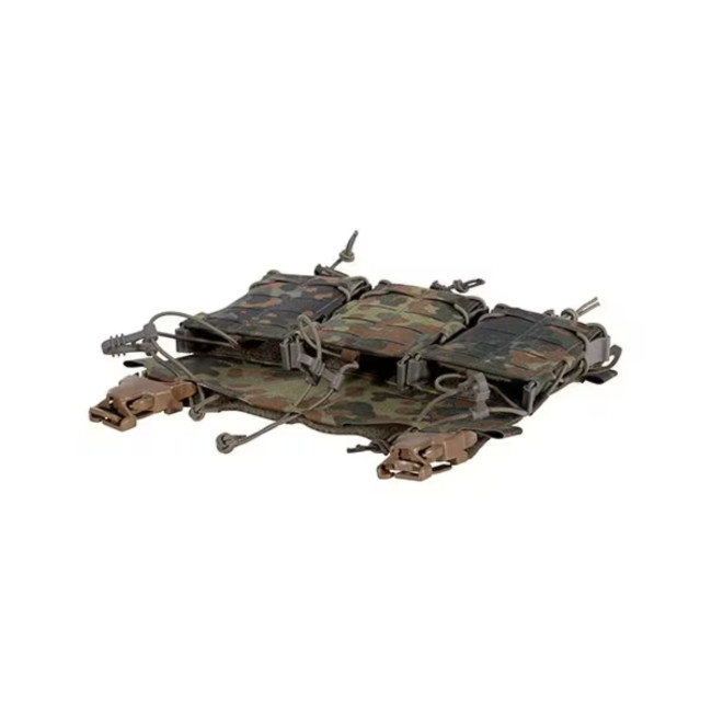 Frontplatte für Plattenträger mit dreifachem Multikaliber-Magazinhalter MX234 - Flecktarn - Lindnerhof
