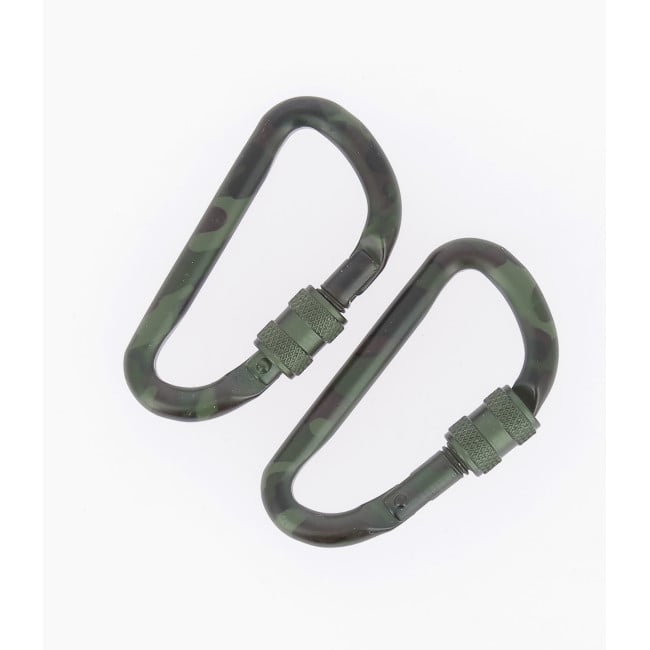 2 karabińczyki taktyczne 60 mm camo - Miltec