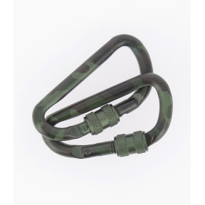 2 karabińczyki taktyczne 60 mm camo - Miltec