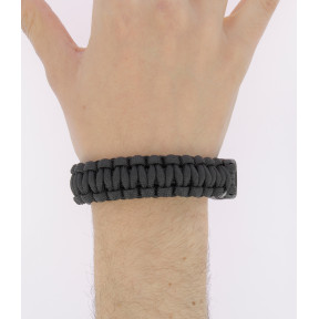 Paracord armband 2,2cm Zwart - MilTec